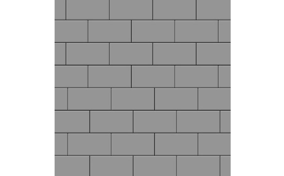 Плитка тротуарная SteinRus Севилья В.8.П.8, гладкая, серый, 300*150*80 мм