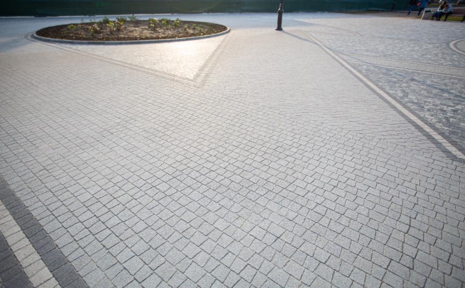 Плитка тротуарная Антик Б.3.А.6 гранит+ желтый с черным, комплект 5 шт, толщина 60 мм