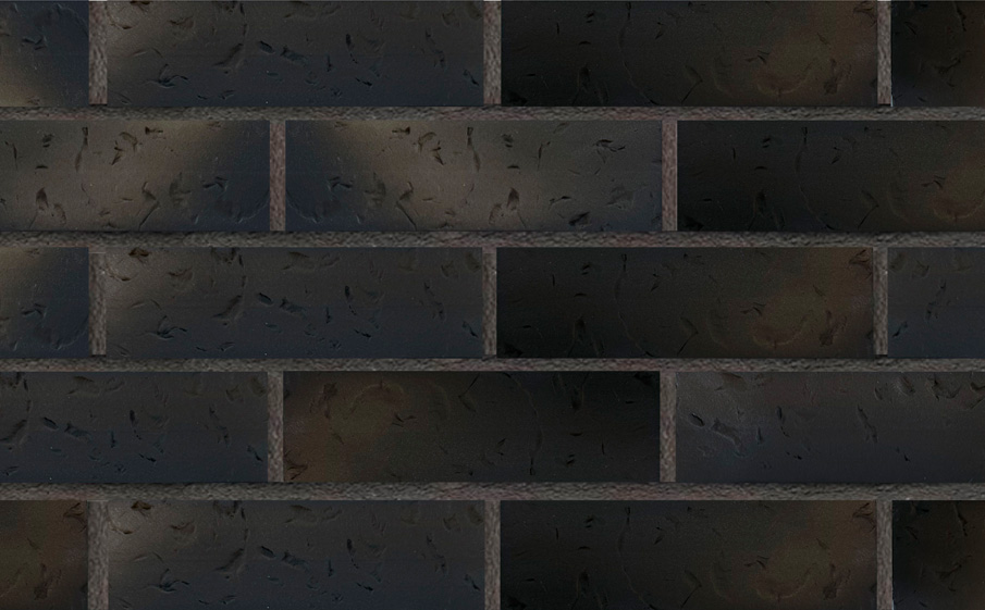 Клинкерная плитка под кирпич Terramatic Moon Black AC, 240*71*14 мм