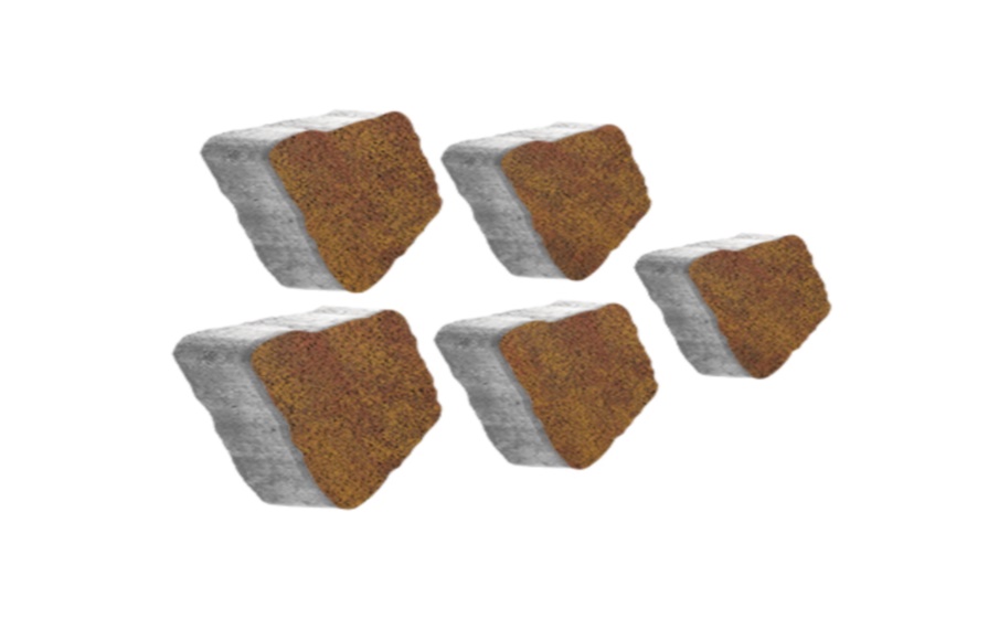 Плитка тротуарная Антик Б.3.А.6 листопад гранит осень, комплект 5 шт, толщина 60 мм