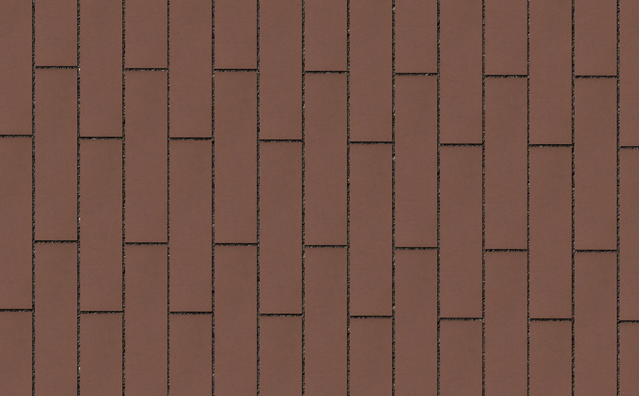 Клинкерная брусчатка Lode Brunis коричневая шероховатая, 250*65*45 мм