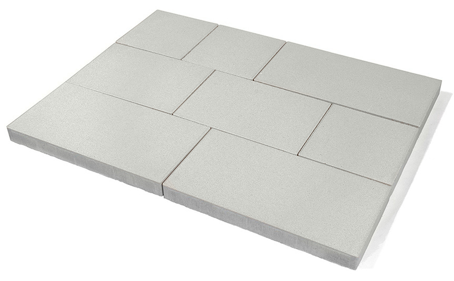 Плитка тротуарная BRAER Триада белый 300/450/600*60 мм