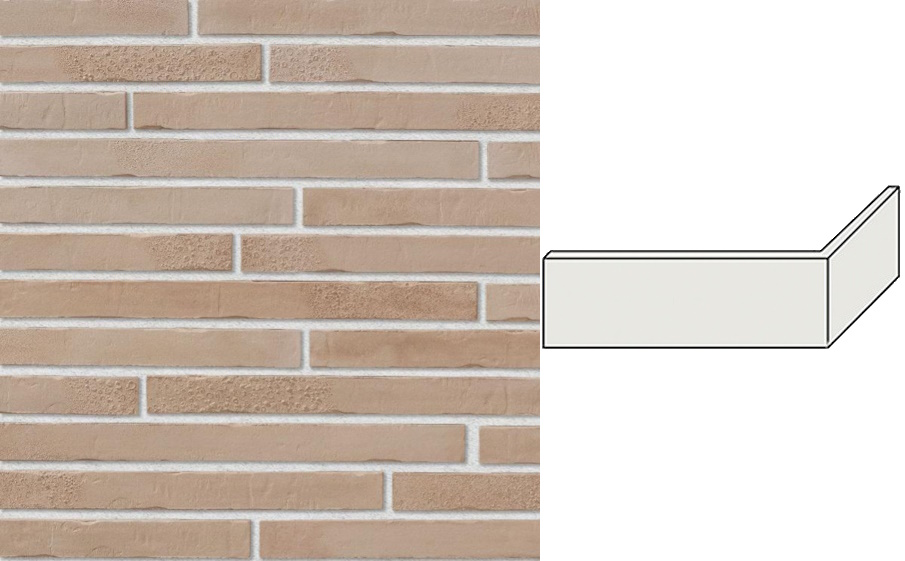 Декоративный кирпич Leonardo Stone угловой элемент Бостон 300/100*40*15 мм 334