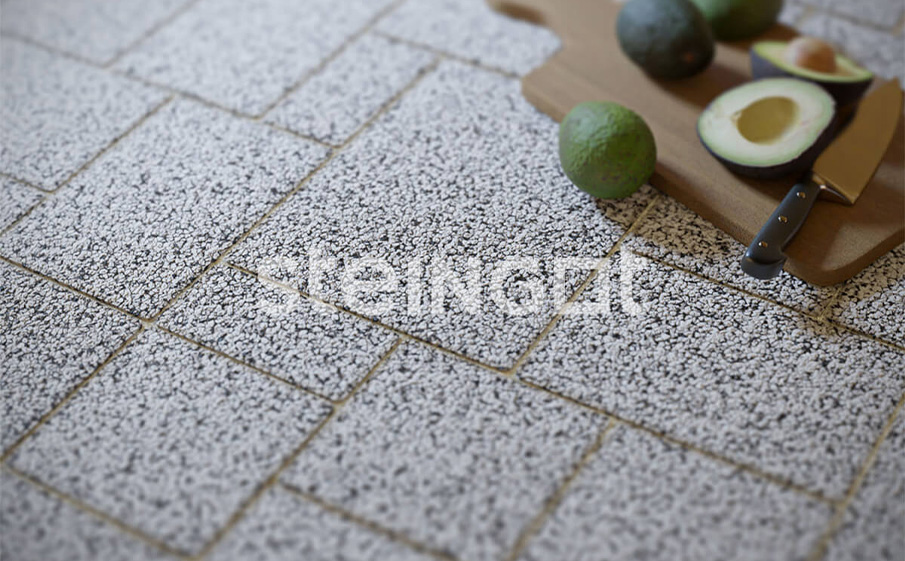 Плитка тротуарная Steingot Премиум, Бавария, дробеструйная обработка, Fumo Bello, толщина 60 мм