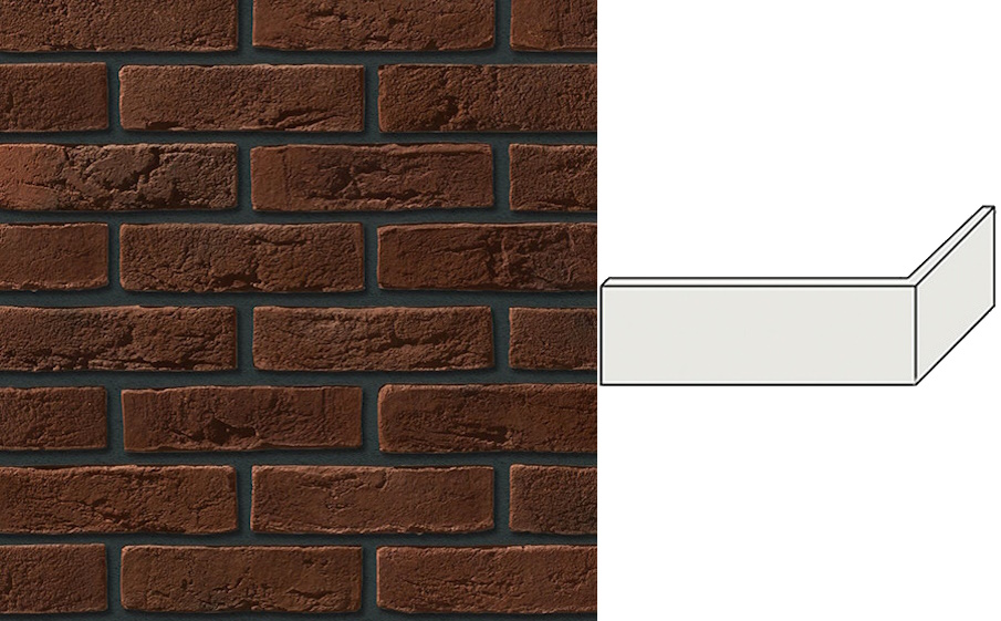 Декоративный кирпич Leonardo Stone угловой элемент Дижон 220/110*70*14 мм 747