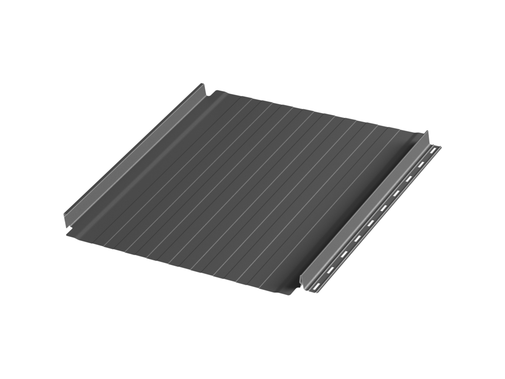 Фальцевая панель c подгибом Aquasystem AQUACLICK Силуэт-8 Zn180 Rooftop Бархат, RAL 7016