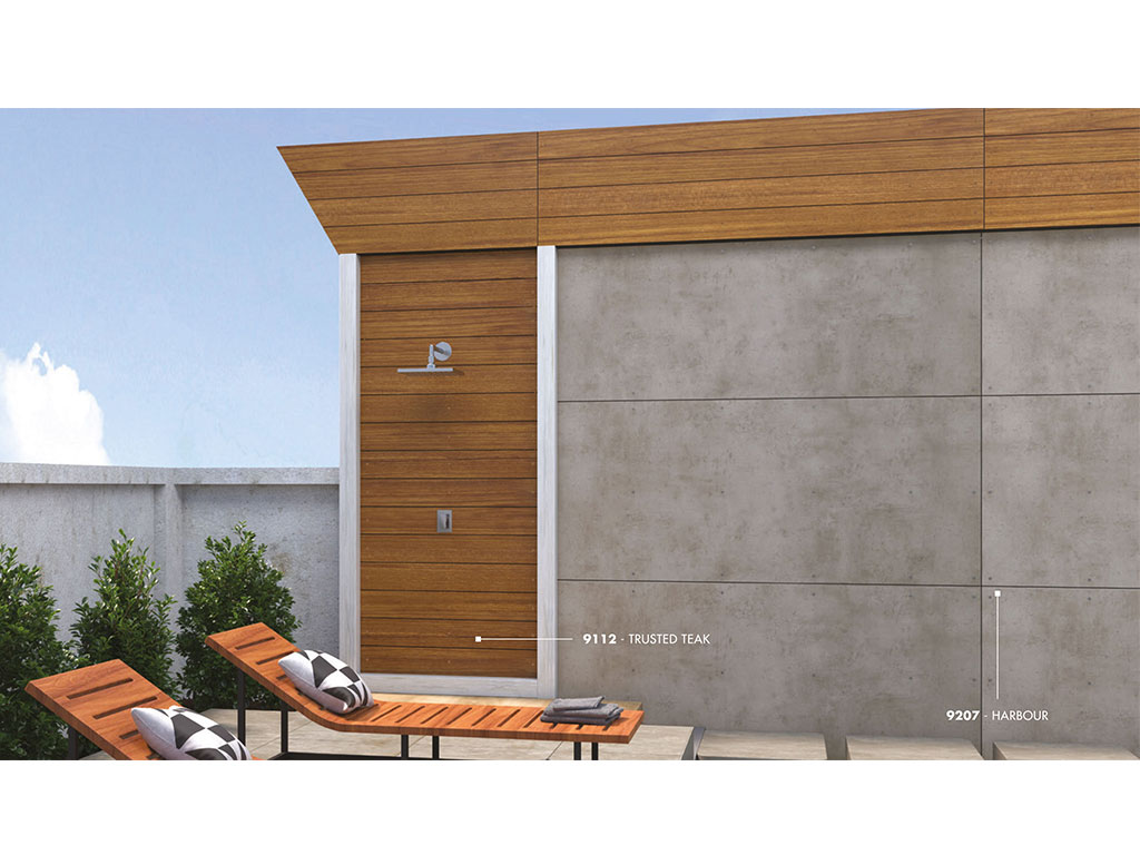 HPL-панель Greenlam Woods SUD 9112 Trusted Teak двухсторонняя, 3050*1300*10 мм