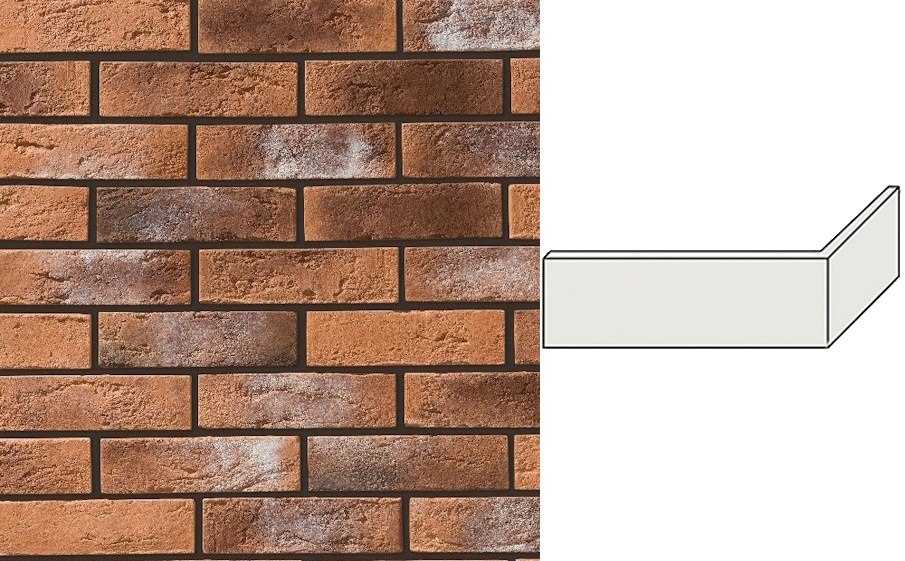 Декоративный кирпич Leonardo Stone угловой элемент Бремен 191/80*65*11 мм 485