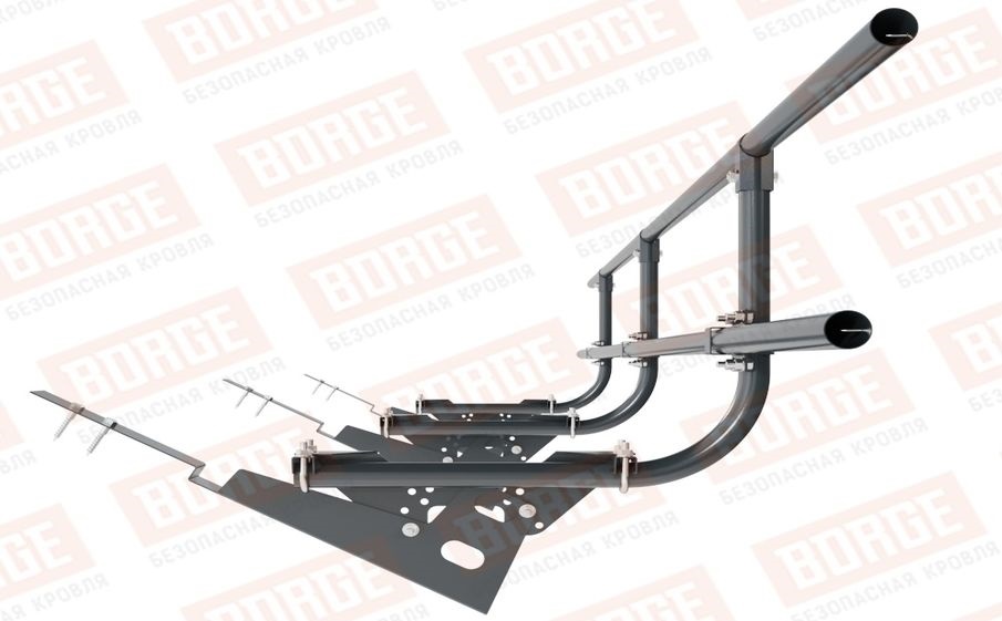 Кровельное ограждение Borge для черепичной кровли оцинкованное RAL 7016, 300*60 см