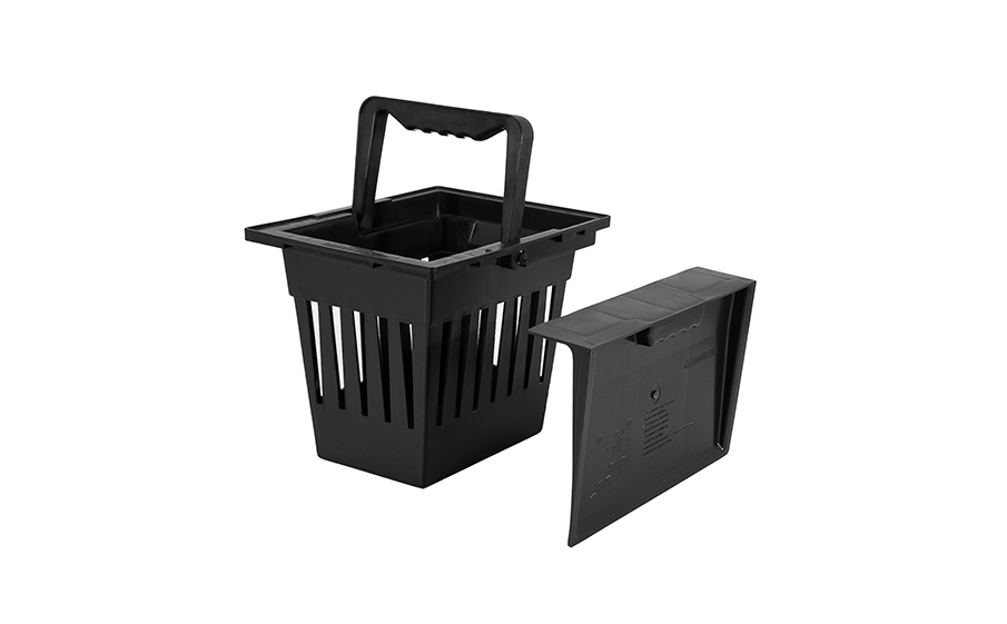 Дождеприемник пластиковый в сборе с решеткой AQUASTOK Master, 350*350*420 мм