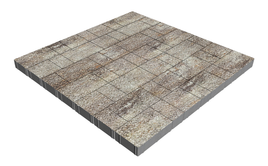 Плитка тротуарная SteinRus Новый город Лион Б.9.Псм.6, Old-age, Берилл, толщина 60 мм