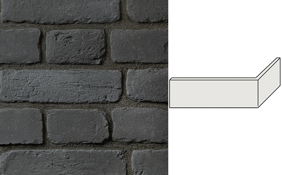 Декоративный кирпич Балтфасад Старый кирпич угловой элемент 1002