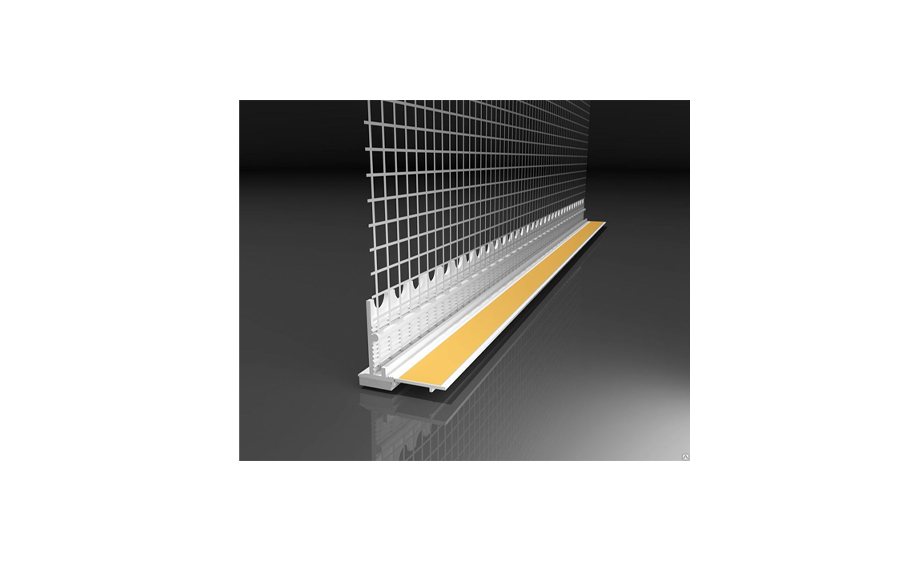 Профиль примыкания оконный с сеткой quick-mix TP-GLU, 6 мм