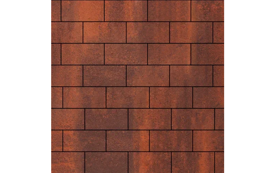 Плитка тротуарная SteinRus Прямоугольник А.6.П.4 гладкая, ColorMix Брук, 200*100*40 мм