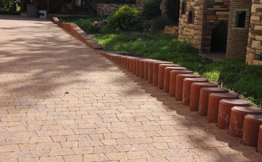 Плитка тротуарная Антик Б.3.А.6 листопад гранит арабская ночь, комплект 5 шт, толщина 60 мм