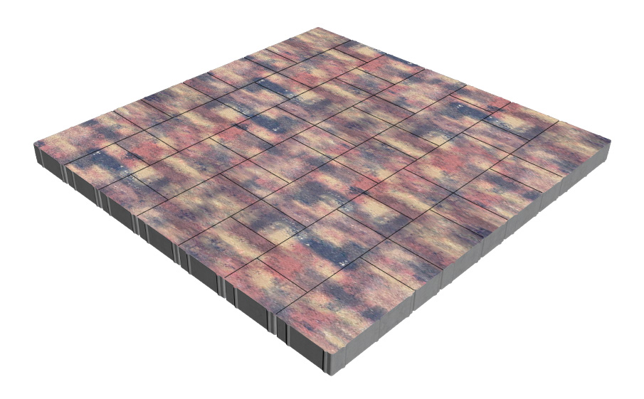 Плитка тротуарная SteinRus Новый город Лион Б.9.Псм.6, гладкая, Оригон, толщина 60 мм