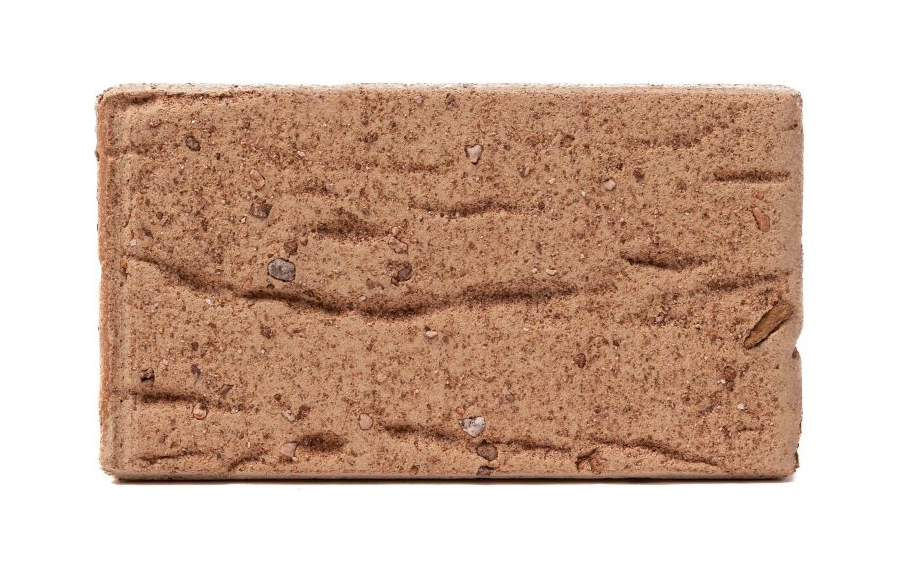 Кирпич облицовочный Губский КЗ, кора с песком, бежевый, 250*120*65 мм