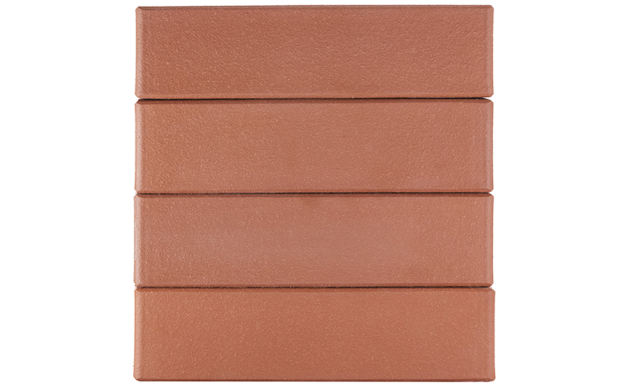 Кирпич клинкерный ЛСР Эдинбург темно-красный гладкий, 250*85*65 мм