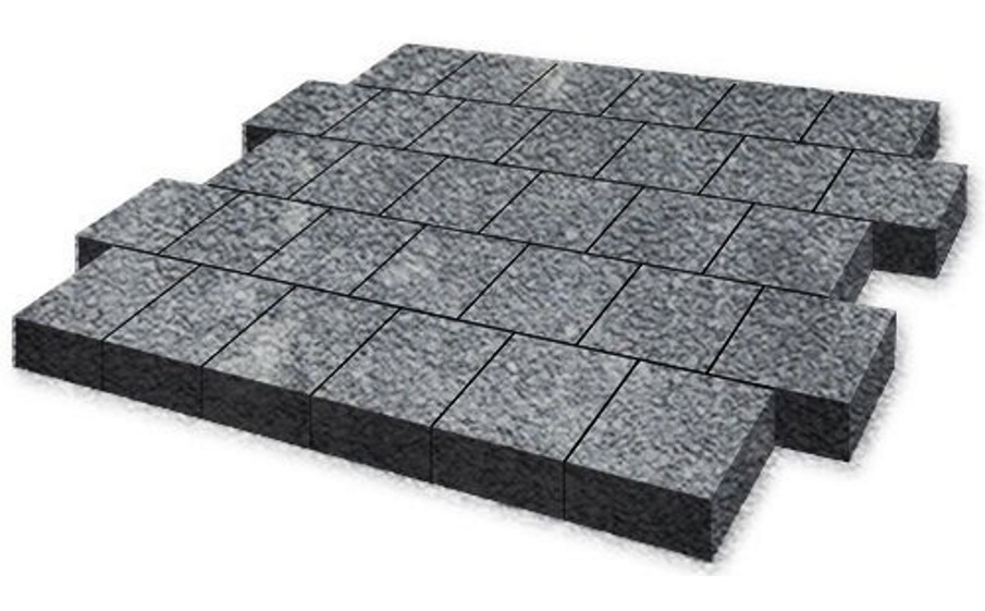 Плитка тротуарная SteinRus, Валенсия Б.3.К.8, Native, ColorMix Актау, 300*300*80 мм