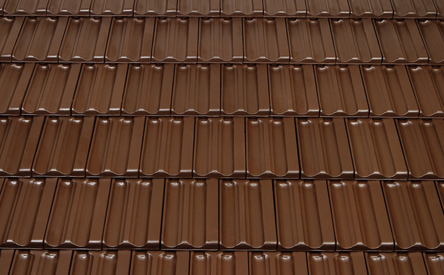 Керамическая черепица рядовая TONDACH Fidelio brown engobe