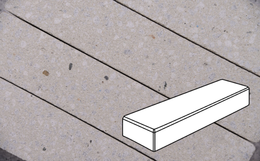 Плитка тротуарная Готика Granite FINERRO, Паркет В.3.П.8, Мансуровский 300*100*80 мм