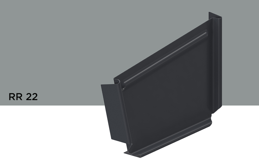 Заглушка желоба правая Orima RR 22 для системы D 110/85*85 мм