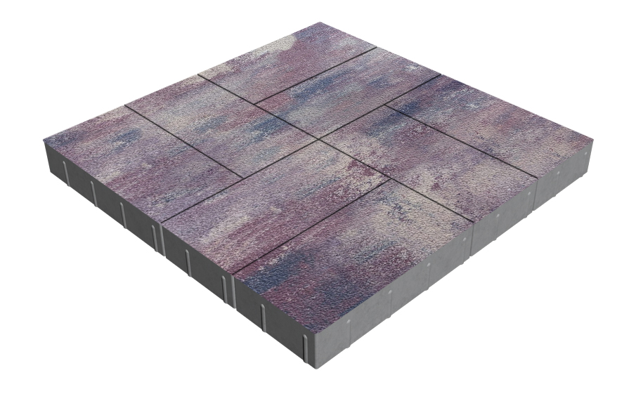 Плитка тротуарная SteinRus Грас Б.4.П.8, Native, Каратау, 400*200*80 мм