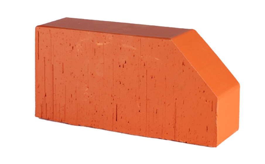 Печной кирпич фигурный полнотелый Lode Janka F6 гладкий, 250*120*65 мм