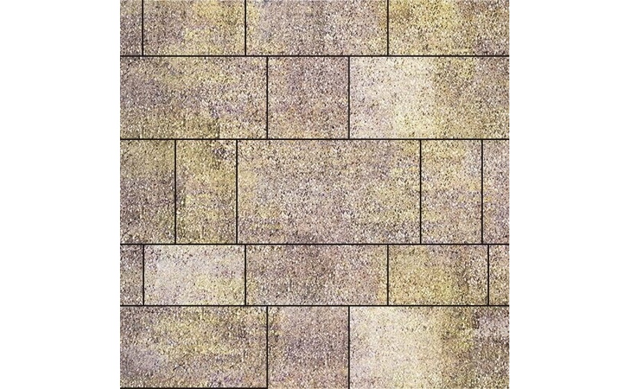 Плитка тротуарная SteinRus Инсбрук Тироль Б.4.Псм.6, Old-age, ColorMix Тахель, толщина 60 мм