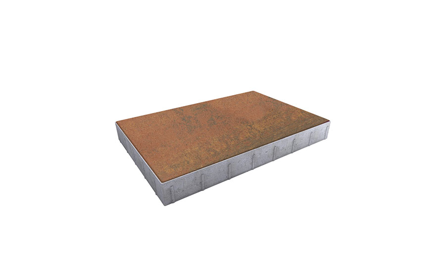 Плитка тротуарная Прямоугольник Б.14.П.8 листопад гладкий арабская ночь, 750*500*80 мм