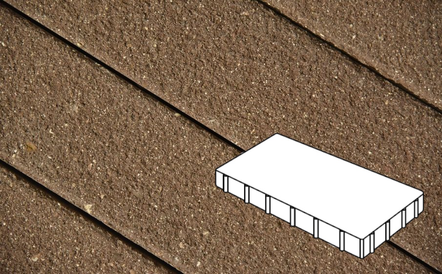 Плитка тротуарная Готика Premium Bronze, Плита Б.6.П.10 без фаски, №7, 600*200*100 мм