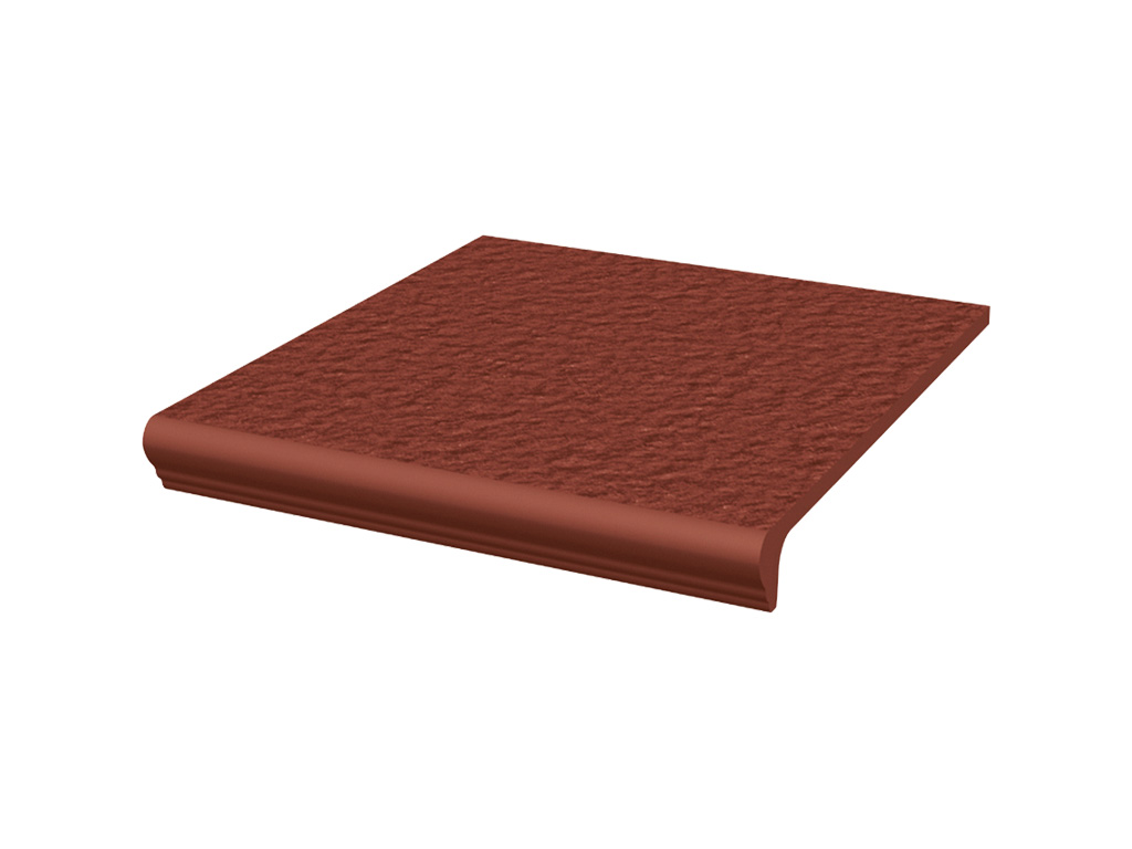 Клинкерная ступень с капиносом Paradyz Natural, Rosa, 330*300*11 мм