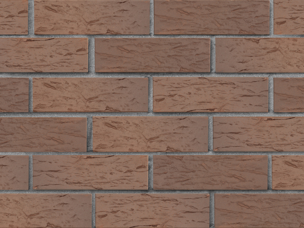 Кирпич клинкерный ЛСР Прага светло-коричневый флэш береста, 250*85*65 мм