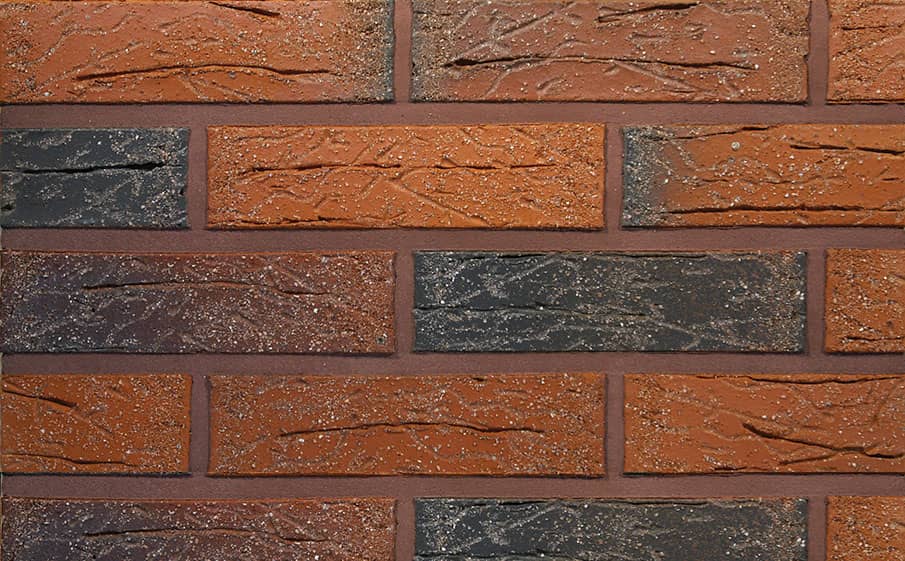 Кирпич Terca Red flame редуцированный с песком облицовочный, 250*85*65 мм