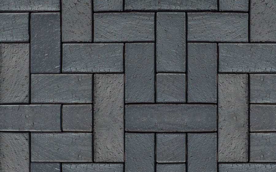 Клинкерная брусчатка ABC Berlin blau-anthrazit, 200х100х52 мм