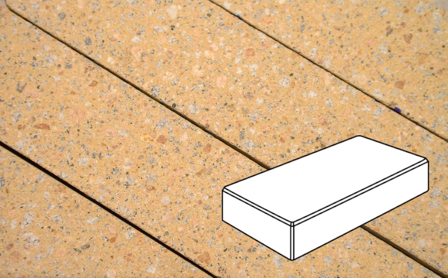 Плитка тротуарная Готика, Granite FINERRO, Картано Гранде Б.3.П.6, Павловское, 300*200*60 мм