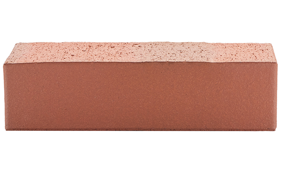 Кирпич облицовочный полнотелый ЛСР, красный флэш, гладкий, 250*120*65 мм