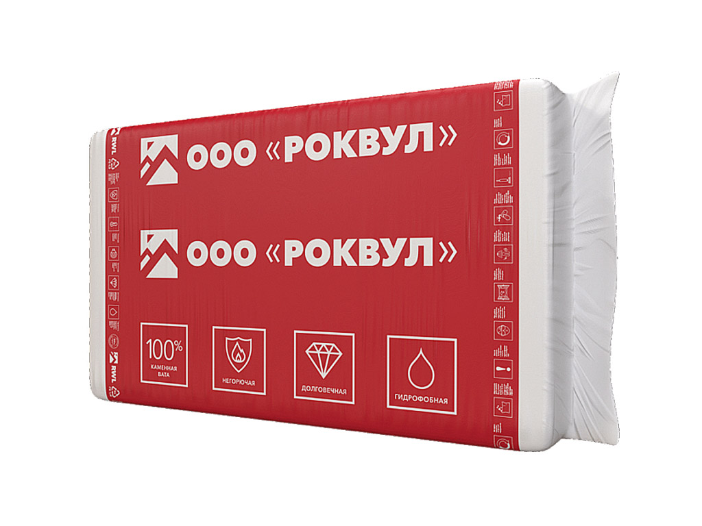 Утеплитель РОКВУЛ КАРКАС БАТТС, 12 шт/уп, 1000*600*50 мм