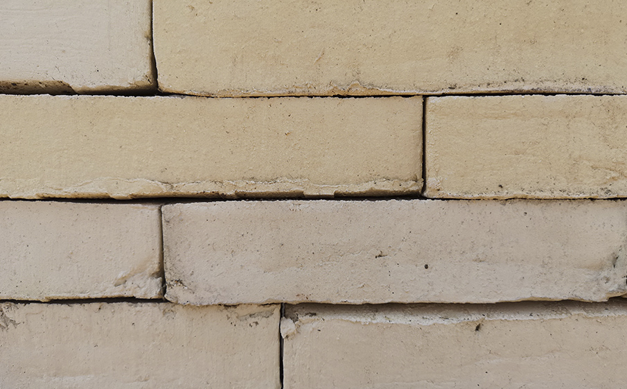 Кирпич клинкерный Muhr 35 Creme nuanciert Wasserstrich, 240*52*52 мм