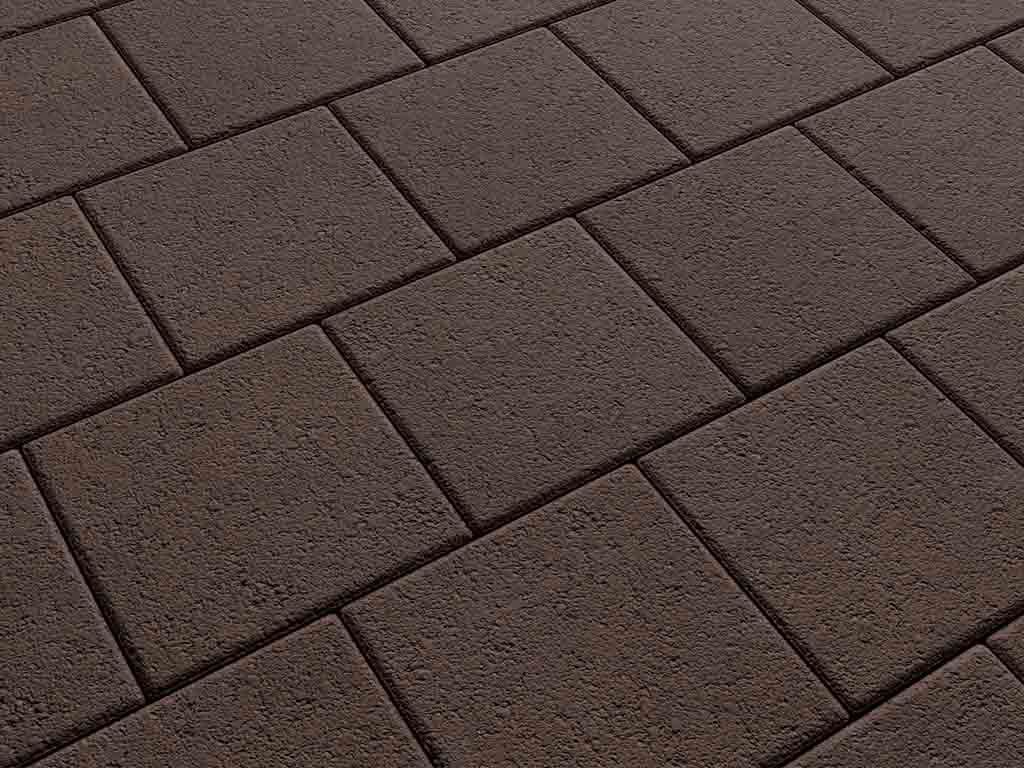 Плитка тротуарная Квадрат А.2.К.4 гранит коричневый, 200*200*40 мм