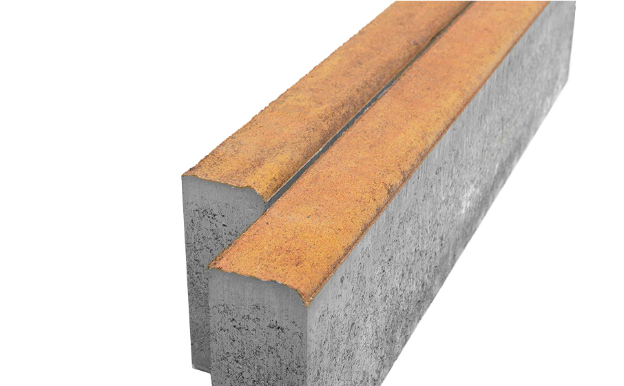 Тротуарный бордюр BRAER БР 100.20.8 Color Mix Прайд, 1000*80*200 мм