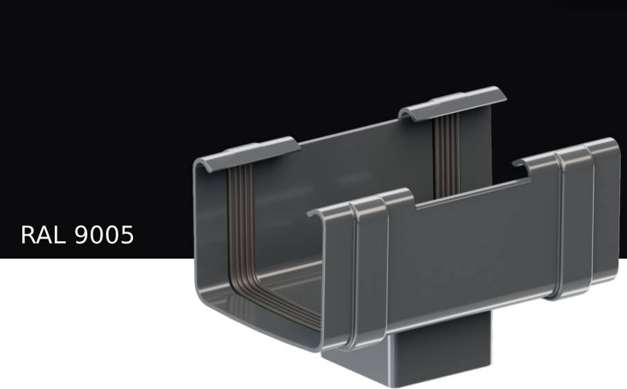 Воронка KROP PVC Квадрат для системы D 135/80*80 мм, RAL 9005