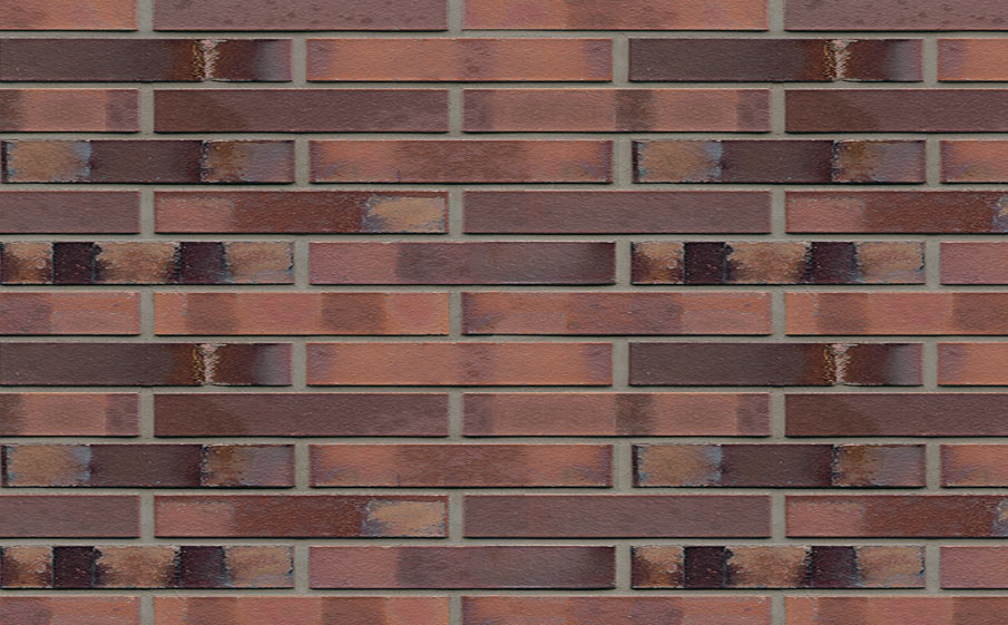 Кирпич клинкерный Muhr 04 S Rotbraun-bunt Spezia гладкий, 290*90*40 мм