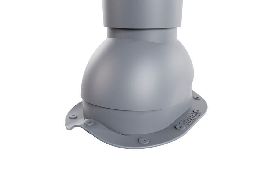 Труба вентиляционная Viotto для металлочерепицы Монтеррей d=110 мм утепленная, RAL 7024 графит