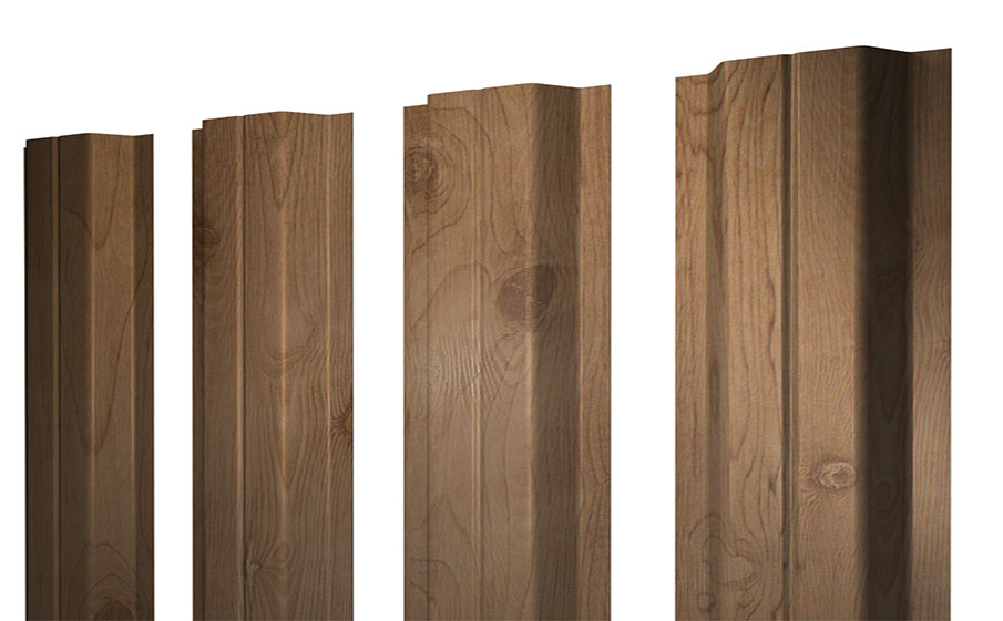 Штакетник П-образный А 0,45 Print Premium Pine Wood Fresh