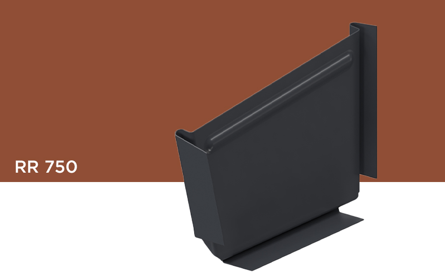 Заглушка желоба левая Orima RR 750 для системы D 110/85*85 мм