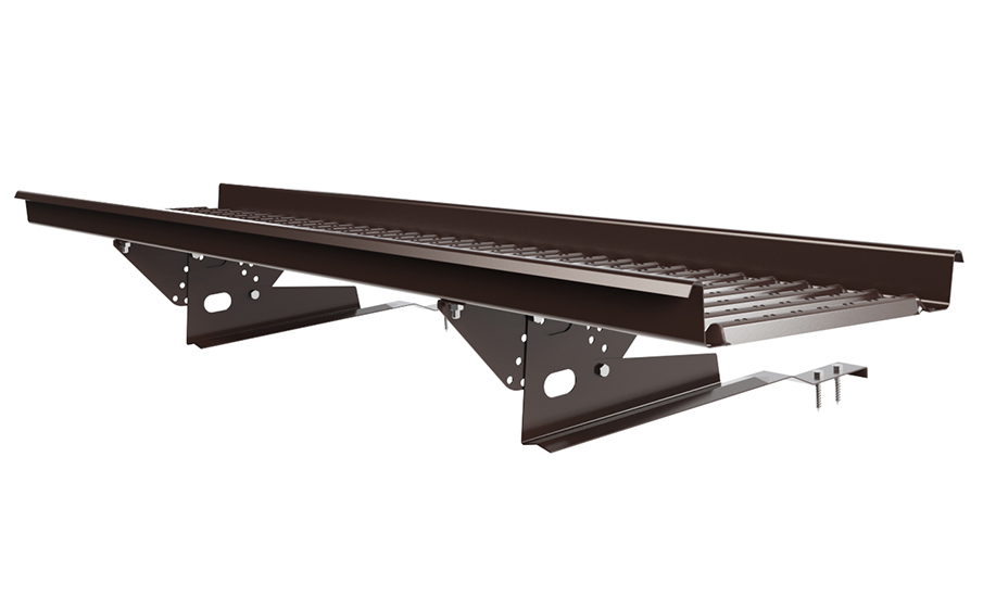 Переходный мостик Borge для черепичной кровли оцинкованный RAL 8017, 1,5 м