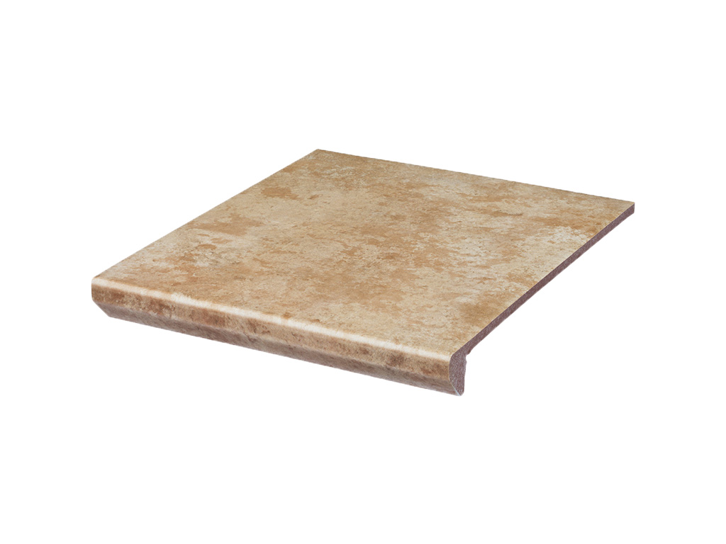 Клинкерная ступень с капиносом Paradyz Ilario, Beige, 330*300*11 мм