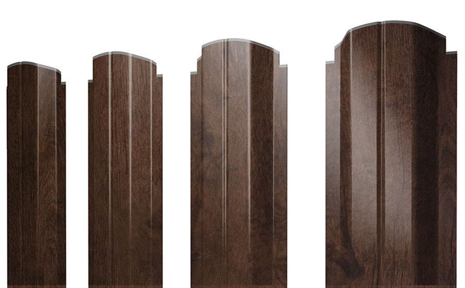 Штакетник П-образный А фигурный Print Premium Antique Wood