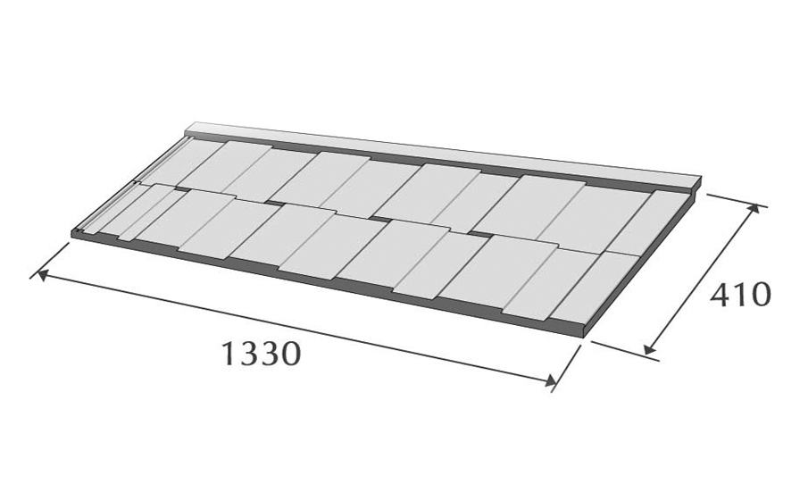 Композитная черепица рядовая Metrotile Viksen Ironbark